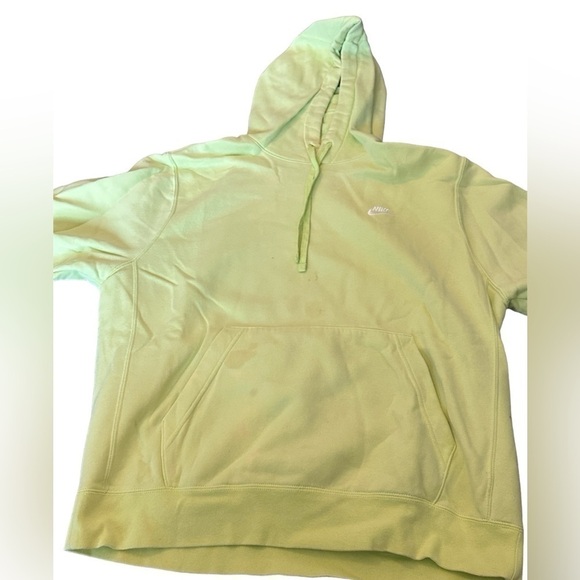 Nike Men’s Neon Yellow Hooded Sweatshirt / Size Large - Picture 4 of 4